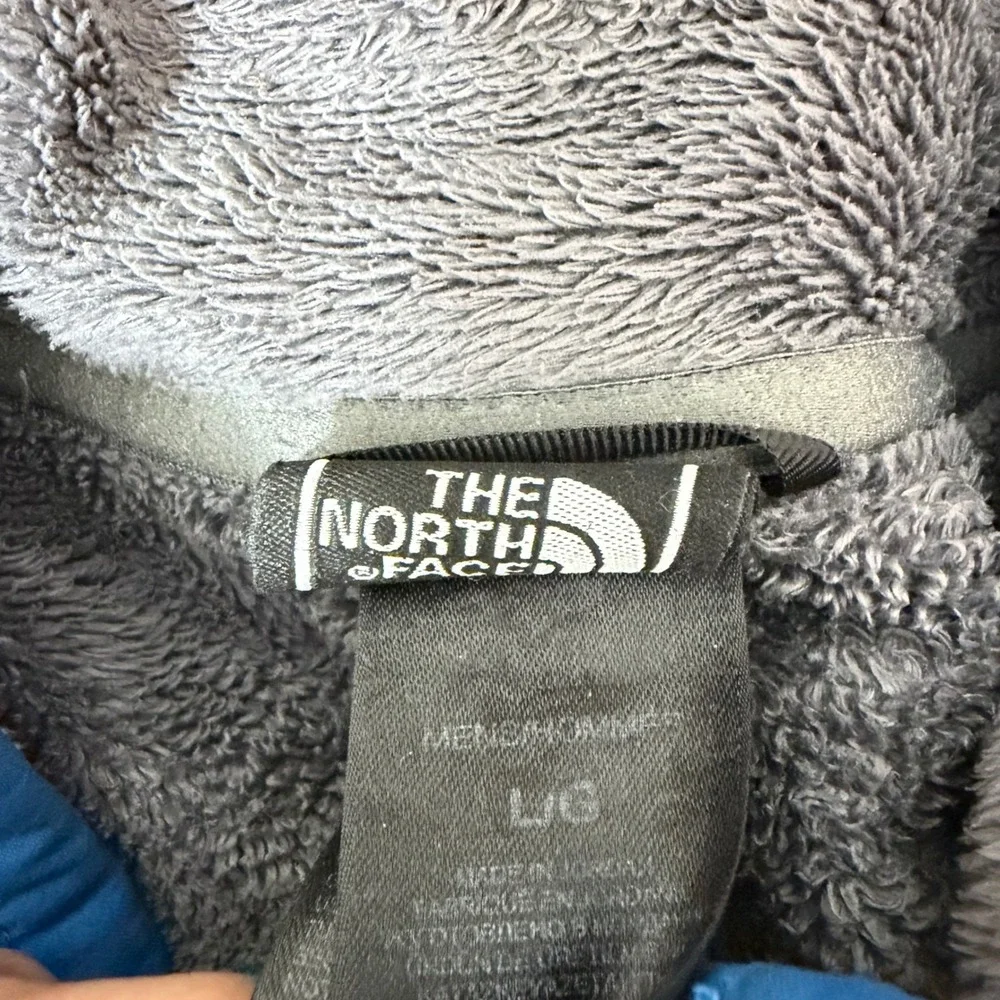 The North Face Mens Apex Bionic Softshell‎ Jacket Blue Grey Large Repair Needed